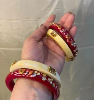 Rajputi Oil Painted Bur Dhalu Chura