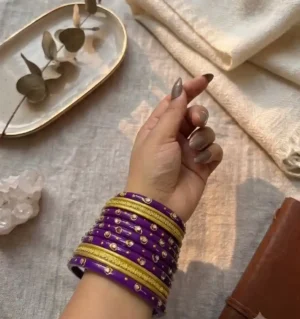 Rajputi bur dhalu oil painted chura
