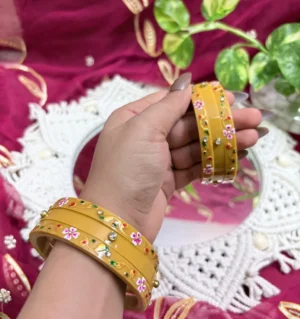 Rajputi oil painted bur dhalu chura